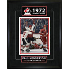 Frameworth Paul Henderson Classic Series 1972 Summit Series Golden Goal - Framed Print - 16" x 20"-Officially licensed Team Canada hockey print featuring Paul Henderson's iconic 1972 Summit Series Golden Goal