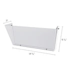 Staples Wall File Pocket - Letter Size - Clear-Features one pocket