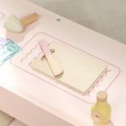 Qaba Kids Grocery Store Playset with Cash Register, Vending Machine - Pink-Made from stable materials with smooth edges, providing a safe playtime 