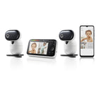Motorola PIP1510 Connect Wi-Fi Video Motorized Smart Baby Monitor - White - 2 Camera Set-Two-Way Talk - Chat with and hear your little one using the two-way talk feature