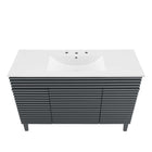 Modway Render 48" Single Sink Bathroom Vanity - Grey/White-Fixtures Not Included