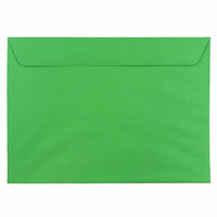 JAM Paper 9 x 12 Booklet Envelopes, Brite Hue Christmas Green Recycled, 1000 Pack (154124B)-Green