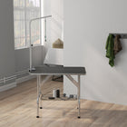 PawHut 35.4" L Dog Grooming Table with 8-39" Height Adjustable Arm-Colour: Black, Silver 