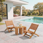 Zuo Sunflare Lounge Chair - Brown-Dimensions: 30.7" L x 24.0" W x 29.1" H