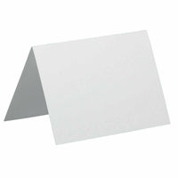 JAM Paper Blank Foldover Cards - 4Bar A1 Size - 3-1/2" x 4-7/8" - Strathmore Bright White Wove - 25 Pack-Color: Bright Color: White Wove Blank Foldover Cards