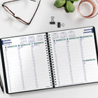 Blueline 2026 Essential Weekly Planner - 8" x 6-1/2" - Black - Bilingual-50% post-consumer recycled paper