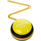 30 Second Dance Party DPYPN032021 Dance Party Button Necklace-With the button attached, a simple press plays a burst of lively, upbeat music, turning any moment into an instant dance party.
