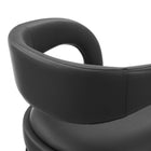 Modway Pinnacle Vegan Leather Counter Stool - Black Black - Set of 2-9