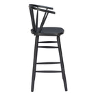 Zuo Stenger Barstool - Black - Set of 2-3 year limited warranty