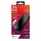 ZAGG InvisibleShield Glass Elite 2-Way Privacy Screen Protector for Galaxy S26-Privacy Protection: The two-way privacy filter provides full-screen privacy when viewed from either side
