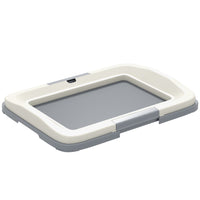 PawHut 18" L Dog Pee Pad Holder - Grey-Suitable for dogs under 9.8" (25 cm) 
