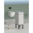 Elpheco Stainless Sensor Garbage Can With Legs - Slim 9L - Cream White-Dirt and Fingerprint Resistant: Made from 430 stainless steel, the trash can is waterproof, corrosion-resistant, fingerprint-resistant, and dirt-resistant, maintaining its pristine appearance