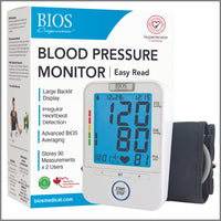 BIOS Diagnostics BD201 Easy Read Blood Pressure Monitor-2 users x 90 memories