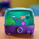 Bitzee Aquarium Interactive Digital Pet Tank: 30 Virtual Fish LED Toy Responds to Touch - Ages 5+-Customizable Room Decor: Doubles as unique bedroom decor or desk decor with lights you can personalize to set the mood, bringing fun to any space. use the handle to take on-the-go, an exciting option for travel