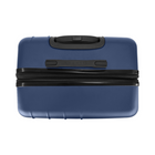 Bugatti Bordeaux Hardside Carry-On Luggage - 21.5" - Navy-Single 360-degree spinner wheels for effortless, smooth and quiet rolling