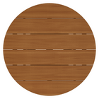 Modway Lane 39" Round Outdoor Teak Wood Coffee Table - Natural-Assembly Required