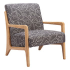 Zuo Runa Accent Chair - Grey/Natural-Assembly not required