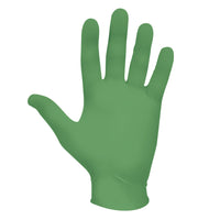 SHOWA EBT Sustainable 4 mil Nitrile Food Contact Single Use Gloves - Green - Large - 100 Pack-4 mil low modulus green nitrile