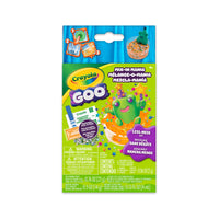 Crayola Goo Mix-In Mania Frog Playset-Crayola goo mix-in mania frog playset: includes 1 goo powder pouch, 1 plastic cup, 1 bag of mix-ins, 1 scented paint pouch, 1 Crayola marker, and 1 compound pouch.