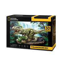 National Geographic 3D Puzzle Tyrannosaurus Rex-Piece together a meticulously detailed 3D puzzle model of the iconic Tyrannosaurus Rex