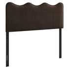 Modway Athena Stain-Resistant Performance Velvet King Size Headboard - Chocolate Brown-Stain-Resistant Performance Velvet