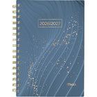 Mead 2026-2027 Dream Lines Weekly/Monthly Academic Planner - 8-1/2" H x 5-1/2" W - Blue - Bilingual-15 months: July 2026 - September 2027 + 3 monthly spreads of October, November and December