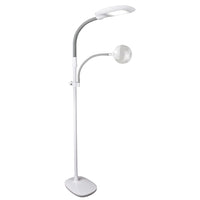 OttLite Easyview LED Craft Floor Lamp - Clearsun - White-Proprietary exclusive OttLite ClearSun LED - reduces eyestrain by 51%