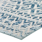 Modway Reflect Tamako Diamond/Chevron Moroccan Trellis Indoor / Outdoor Area Rug - 5 ft W x 8 ft L - Ivory/Blue-8