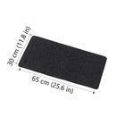 BlueDiamond Regular Premium Felt Deskpad for Home Office Gaming Anti-Slip Rubber Bottom - 25.6" L x 11.8" W - Charcoal-Anti-slip base: Will stay sturdy and secure on almost all surfaces