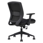 Nightingale VXO Mid Back Task Chair - Black-Height adjustable lumbar support pad