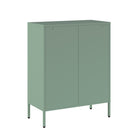 Manhattan Comfort Naomi Modern Accent and Storage Cabinets - Green - Set of 2-Home Assembly Required. All Hardware Included