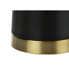 Monarch Specialties 28" H Contemporary Table Lamp - Black Metal / Beige Shade-Assembled dimensions: 14 in. L x 14 in. W x 27.5 in. H. base: 5.75 in. L x 5.75 in. W x 17.75 in. H. shade: 14 in. L x 14 in. W x 10 in. H
