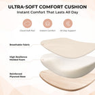 MotionGrey Mellow Ergonomic Office Chair - High Mesh Back Support with Adjustable Armrests - Beige-5
