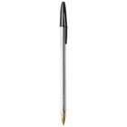 BIC Cristal Ballpoint Stick Pens - 1.0mm - Black - 12 Pack-Provides vivid ink laydown