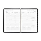 Mead 2027 Contempo Weekly/Monthly Appointment Book - 10-7/8" H x 8-1/4" W - Black - Bilingual-Page size: 10-7/8" H x 8-1/4" W