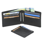 Club Rochelier Men's Billfold Wallet with Removable Card Holder - Black Combo-1 ID window