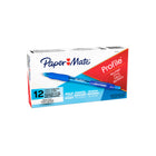 Paper Mate Profile Ballpoint Pens Retractable – 1.4 mm – Blue – 12 Pack-Comfort grip allows for prolonged use