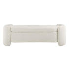 Modway Nebula Boucle Upholstered Bench - Ivory-6