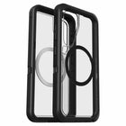 OtterBox Defender Pro XT Clear Magnets Case for Samsung Galaxy S25 - Dark Side-Built-in magnets align perfectly for up to 15W of Fast Charge with Qi2 wireless chargers