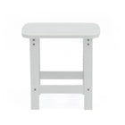 Backyard Lifestyles Side Table - White-Will Not Crack, Chip, Rust, or Peel.