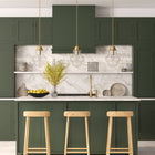 Hudson&Canal Annie 9.13" Wide Pendant with Glass Shade - Brass/Clear-Includes an adjustable 6 ft. cord