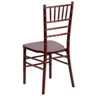 Flash Furniture HERCULES Series Mahogany Wood Chiavari Chair-Mahogany Finish