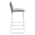Zuo Pola Barstool - Green-Dimensions: 21.3" L x 19.7" W x 40.4" H
