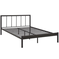 Modway Gwen Full Bed Frame - Brown-Rustic Cottage Metal Platform Bed