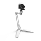 Kanto Universal Phone & Tablet Stand - Dual Arm - White-Double sectioned arm provides 15" (38.1 cm) of reach