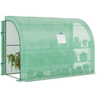 Outsunny Walk-in Wall Lean-to Greenhouse- Extend your growing season and protect plants year-round
 