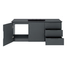 Modway Vitality 48" Single Sink Bathroom Vanity - Grey/Black-8" Centerset Faucet Holes