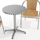 Flash Furniture 23.5'' Round Aluminum Indoor-Outdoor Table with 2 Beige Rattan Chairs (TLH-ALUM-24RD-020BGECHR2-GG)-7