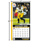 Turner Licensing 2026 Nfl Elite Monthly Wall Calendar - 12" W x 12" H  - English-Size: 12"w x 24"h (opened)