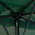 Outsunny Half Patio Umbrella with 5 Ribs - 8' - Green-Stands flush against a wall or glass door